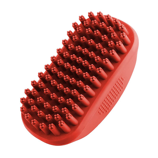 Soft Rubber Silicone Dog Bath Brush: Gently Removes Loose Fur, Ideal for Shampooing & Massaging Dogs