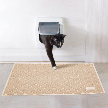 Top-Quality Cat Litter Mat: Non-Slip, Waterproof, Soft on Paws, Easy to Clean - Traps Litter