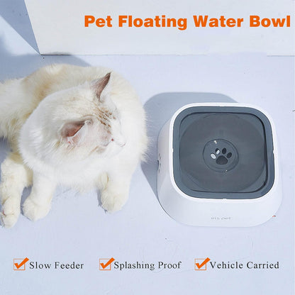 35oz Slow Water Feeder Dog Bowl: No-Slip Pet Dispenser