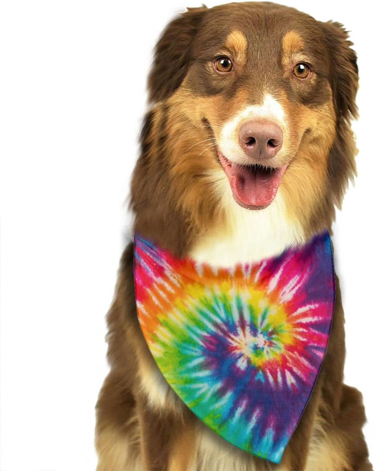 Colorful Tie Dye Dog Bandana: Stylish Pet Accessory