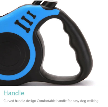 16.5FT Automatic Retractable Dog Leash | Pet Collar Walking Lead | Tangle-Free Design