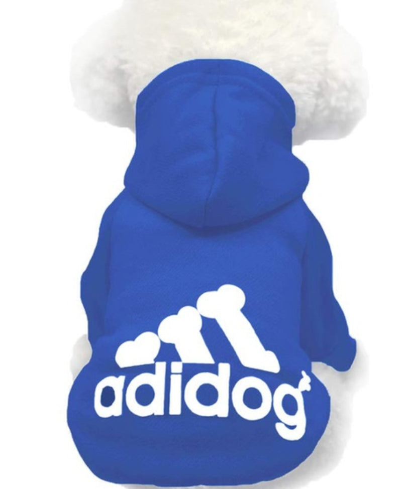 Dog Shirt Adidog Dog Sweatshirt Clothes Warm Hoodie Coat Hooded Sweatshirt NEW