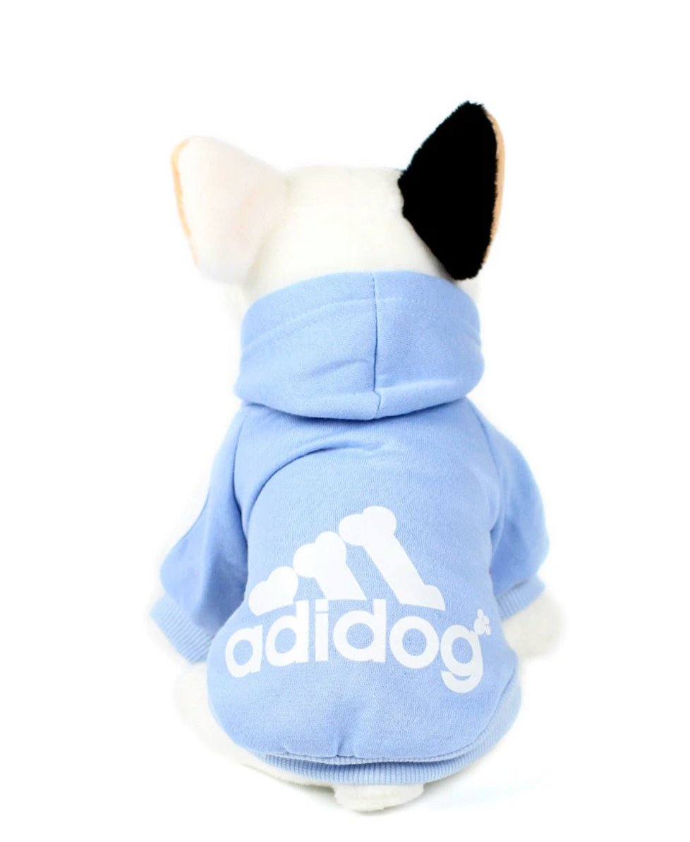 Dog Shirt Adidog Dog Sweatshirt Clothes Warm Hoodie Coat Hooded Sweatshirt NEW